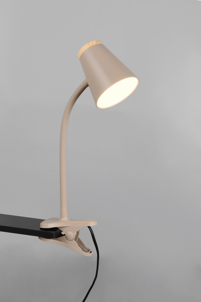 Lampa de masa Pongo, RL, 9.5x33 cm, 4.5W, 1x SMD, plastic, bej/natur - imagine 4